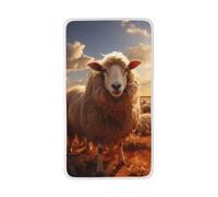 LiuMng White Australian Sheep Print Coral Velvet Towels - Super Absorbent Hand Towel Washcloths,for Wash The face Sports Swimming