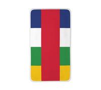 LiuMng White Central African Flag Print Coral Velvet Towels - Super Absorbent Hand Towel Washcloths,for Wash The face Sports Swimming