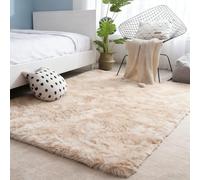 LIUNADM Living Room Rug 370 x 400 cm Modern, Shaggy Anti-Skid Shaggy Soft Rug, Non-Slip Carpet for Kids Bedroom Hallway, Khaki