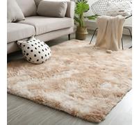 LIUNADM Machine Washable Rug 110 x 180 cm Extra Large Size, Soft Touch Fluffy Modern Floor Carpets for Bedroom Living Room, Khaki