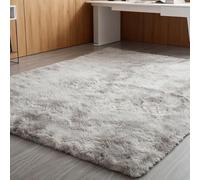 LIUNADM Machine Washable Rug 200 x 280 cm Extra Large Size, Soft Touch Fluffy Modern Floor Carpets for Bedroom Living Room, Light Grey