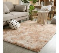 LIUNADM Shaggy Living Room Rug 370 x 400 cm Modern Super Soft Fluffy, Non-Shed Super Soft Faux Area Rug for Living Room, Bedroom, Khaki