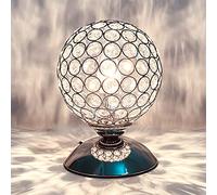 LIUNIAN Crystal Table Lamp Spherical Night Light Dimmable Modern Bedside Lamp with Touch Sensor Touch Function, Diameter 12CM for Living Room Bedroom,40W Bulb Included