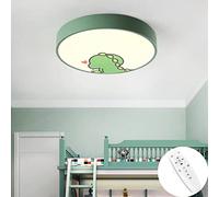 LIUNIAN Ultra-Thin Round Ceiling Light Led 6cm Creative Dinosaur Cartoon, Stepless Dimming Ceiling Lamp for Boys Girls Bedroom, with Remote Control, 40CM/16'', 54W