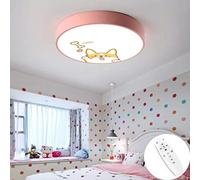 LIUNIAN Ultra-Thin Round Ceiling Light Led 6cm Creative Dinosaur Cartoon, Stepless Dimming Ceiling Lamp for Boys Girls Bedroom, with Remote Control, 30CM/12'', 36W