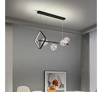 LIUNJHUY Nordic Post-Modern LED Chandelier, 4/6 Dining Room Chandelier Magic Bean Molecule Creative Glass Ball Lampshade Pendant Light E27 Living Room Decoration Hanging Light Interesting