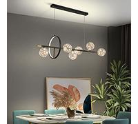 LIUNJHUY Nordic Post-Modern LED Chandelier, 4/6 Dining Room Chandelier Magic Bean Molecule Creative Glass Ball Lampshade Pendant Light E27 Living Room Decoration Hanging Light Interesting