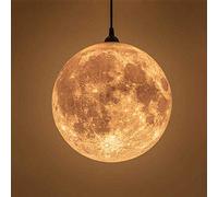 LIUNJHUY Pendant Light Lamp 3D Printing Moon Chandelier Universe Planet Ceiling Hanging Light Night Lamp for Bar Home ren Bedroom Led Three-Color Dimmable Indoor Lighting,Diameter 40Cm,Diameter 40Cm