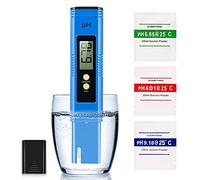 LIUNOVIP Digital PH Meter, PH Tester for Water, PH Meter 0.01PH High-Precision Water Quality Tester w/ ATC, 0-14PH Measurement Range, for Swimming Pools, Drinking Water, Aquariums, Hydroponics (Blue)