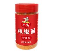 Liupo Chili powder 250g*1 bottle of Sichuan Chili powder hot pot skewers BBQ BBQ dipping seasoning for home use.