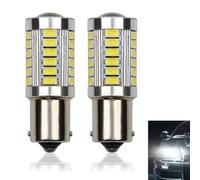 LIUQOBN 2 Pcs P21w Led Bulb Led Reverse Light, 1156 Ba15s LED Bulb White 6000K 6W 12V-24V for Reversing Lights,Brake Drl Lights, Tail Light, Daytime Running DC10-30V Super Bright