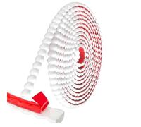 LIUQOBN Flexible Molding Trim, 15mm × 3m PVC Peel and Stick Wall Edging Strip with Self Adhesive Backing for TV Wall, Window and Door Decor (White)