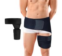 LIUQOBN Hip Support For Women And Man Thigh Support Strap Adjustable Breathable Muscle Fatigue Black