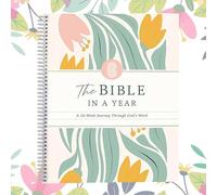 LIUQOBN The Bible In A Year A 52-Week Study Gods Word Spiral Bible Study Journal Guide,Women's Guide Notebook,Strengthening Faith & Love,A Beautiful Year In The Women (A5)