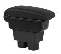 LiuROSE Car Armrest For Ford Ka K Armrest Arm Rest Rotatable Storage Box Decoration Car Consoles In-vehicle Storage Accessories,A-3×USB Flat-Black line