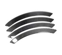 LiuROSE Car Wheel Arch Eyebrows Decorative Strip for Volvo V50 2004-2008 2009 2010 2011 2012,Vehicles Universal Fender Guard Anti-Collision Decals,A-Black