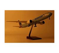 LIUSANG Scale aircraft 47cm 1:157 For 777 Airplane Model American Air Airlines Boeing B777 Aircraft Model Die-cast Plane Model Suitable for display(With light)
