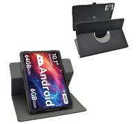 LiuShan Compatible with Aiprotablet C20e case,Higrace MB1001 case,Gleeso G13 case,360 Degree Rotation Stand PU Cover for Aiprotablet C20e/Higrace MB1001/Gleeso G13/Gleeso KT1026 10 Inch Tablet,Black