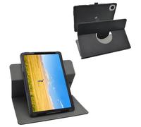LiuShan Compatible with Galaxy Tab A11 case,Degree Rotation Stand PU Cover for Samsung Galaxy Tab A11 SM-X133/TCL TAB Lite 9132S/TCL TAB 8 Gen 2/RebotAi A9/Lenovo Tab One 8.7 Inch Tablet,Black