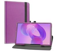 LiuShan Compatible with Lenovo Idea Tab Pro TB373FU Case,360 Degree Rotation Stand PU Cover for 12.7" Lenovo Idea Tab Pro TB373FU Tablet（Not Fit Other Tablet,Purple