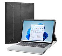 LiuShan Compatible with Surface Laptop Studio Case,PU Leather Slim Folding Stand Cover for Microsoft Surface Laptop Studio/Surface Laptop Studio 2 14.4" Tablet(Not Fit Surface Pro 8),Black