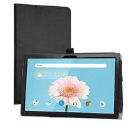 LiuShan Compatible with TECLAST P20HD Case,TECLAST M40 Case,PU Leather Slim Folding Stand Cover for 10.1" TECLAST P20HD / TECLAST M40 Tablet (Not Fit TECLAST P10),Black