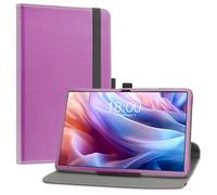 LiuShan Compatible With TECLAST T65 Max 13" Tablet - 360 Degree Rotation Stand PU Cover Case (Not Fit M50 Pro/Mini), Purple