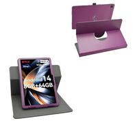 LiuShan Compatible with Urao C10 case,360 Degree Rotation Stand PU Cover for Urao C10/Lville LVEC10/MUISOO MUIC1101/HiGrace C10/CZZ C10/ZOFYWNAS C10/Hakaug C10/Kotsren C11 10 Inch Tablet,Purple