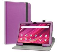 LiuShan For Huion Kamvas Slate 10, PU Leather Case and Removable Lid for HUION Kamvas Slate 10/Crelander T40/MEIZE D115/ZONKO D115/ANTEMPER D116/FIEKVE JF1001 10.1 Inch Tablet, Purple