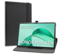 LiuShan Honor Pad X8a Case, 360 Degree Rotation PU Leather Case with Stand Case for Honor Pad X8a Tablet 11 Inches, Black
