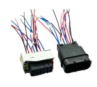 LIUSHENGJIE 1/5 Sets 12 Pin 1.5 3.5 Series 1-284844-0 Composite Male Female Connector 284848-2 284849-1 Car Hybrid Cable Sealed Plug(12p Male Female,5 S)