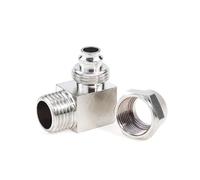 LIUSHENGJIE 10Pcs PL Quick Clamping Nickel Plated Brass Elbow Connector for 1/8" 1/4" 3/8" 1/2" Pneumatic Air Hose Fitting 4 6 8 10 12MM(KPL6-01,10 PCS)