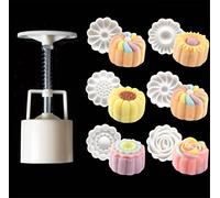 LIUSM Mid-Autumn Festival DIY Hand-Pressure Moon Cake Mould-50g