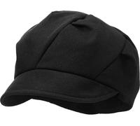 Liutufy Women's Vintage Beret Hat - Classic Octagonal Newsboy Cap with Cloud Pleats, Elegant Painter Artist Beret for Women (Black)