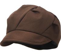 Liutufy Women's Vintage Beret Hat - Classic Octagonal Newsboy Cap with Cloud Pleats, Elegant Painter Artist Beret for Women (Coffee)