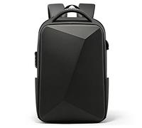 liuwei Laptop Backpack Waterproof, Shockproof And Anti-Theft Hard Shell School Backpacks Men Business Travel Bag with TSA Lock And USB Charging Fit for 15.6 Inch Laptop,Normal black