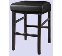 LIUWEIW Stool Covers Rectangle 1/2/4 Pack Stretch Oilproof Waterproof PU High Chair Cover Vanity Stool Slipcover Pub Counter Bar Stool Protector Saddle Seat Cover with Elastic Bands(Black,Set of 1)