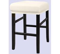 LIUWEIW Stool Covers Rectangle 1/2/4 Pack Stretch Oilproof Waterproof PU High Chair Cover Vanity Stool Slipcover Pub Counter Bar Stool Protector Saddle Seat Cover with Elastic Bands(Beige,Set of 4)