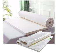 LIUWOPA 100% Natural Latex Mattress Topper - Soft Firmness - Comfortable and Breathable, Double Size 5cm/2in - 100% Cotton Cover Included,5cm/2in,130x230cm
