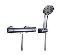 LIUWOPA Bathroom Shower Head with Handheld Spray Rough-in Valve and Shower Trim Included, Smart Thermostatic Shower Set