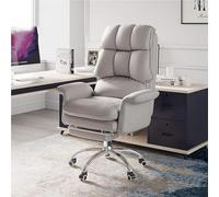 LIUWOPA High Back Executive Desk Chair Adjustable Ergonomic Support Footrest Leather Comfortable Swivel Business Computer Office Chairs for Workspace Conference Room(Yellow) (Grey)