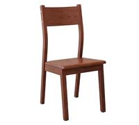 LIUWOPA Modern Wooden Dining Chair - Kitchen & Office Chair with Backrest, Versatile Coffee Table Chair, Makeup Stool Guest Reception Seat(BrownA)