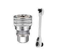 liuxiaosui Universal Sleeve 3/8 Inch 10-19 Mm Adjustable Hex Universal Socket Torque Ratchet Wrench Head Spanner Sleeve(C)