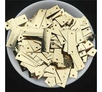 LIUXIN 450pcs 6 * 19mm Light Gold Square Rectangular Bar Two Hole Flat Sequins Sewing Material,Wedding Craft,Women DIY Garment Accessory