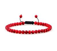 LIUXIN 4mm Natural Mini Beads Bracelets Round Agates Onyx Stone Yoga Braided Bracelet Elastic Charm Bangle Prayer Jewelry
