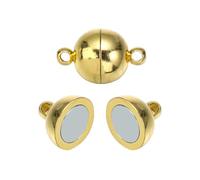 LIUXIN 5Sets/lot 6/8/10/12/14mm Round Magnetic Clasps Copper Ball Shape End Buckle Connectors For DIY Jewelry Making Bracelets