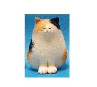 LIUXIN Cat DIY Wool Felt Stitching Funny Poke Poke Cartoon Craft Needle Felting Starter Kits Handmade Material Girl Festival Crafts Kid