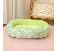 LIUXIN Floral All Season Dog Bed for French Bulldog Chihuahua Soft Cat Bed for Dogs Sleeping Puppy Pad Sofa Dog Bed Four Color Pet Pad