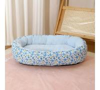 LIUXIN Floral All Season Dog Bed for French Bulldog Chihuahua Soft Cat Bed for Dogs Sleeping Puppy Pad Sofa Dog Bed Four Color Pet Pad