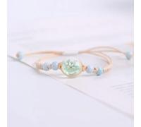 LIUXIN Simple And Fresh Glass Ball Bracelet For Women, Gemstone Starry Sky, Plant Bracelet